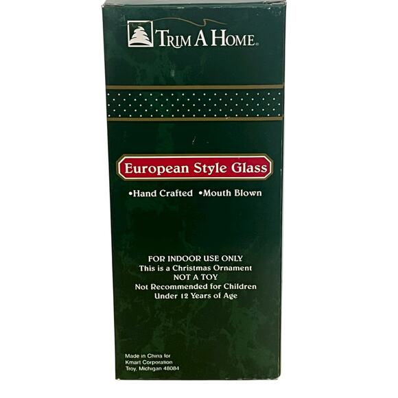 Vintage Santa Clause Sleigh Blown Glass Ornament - Picture 5 of 5